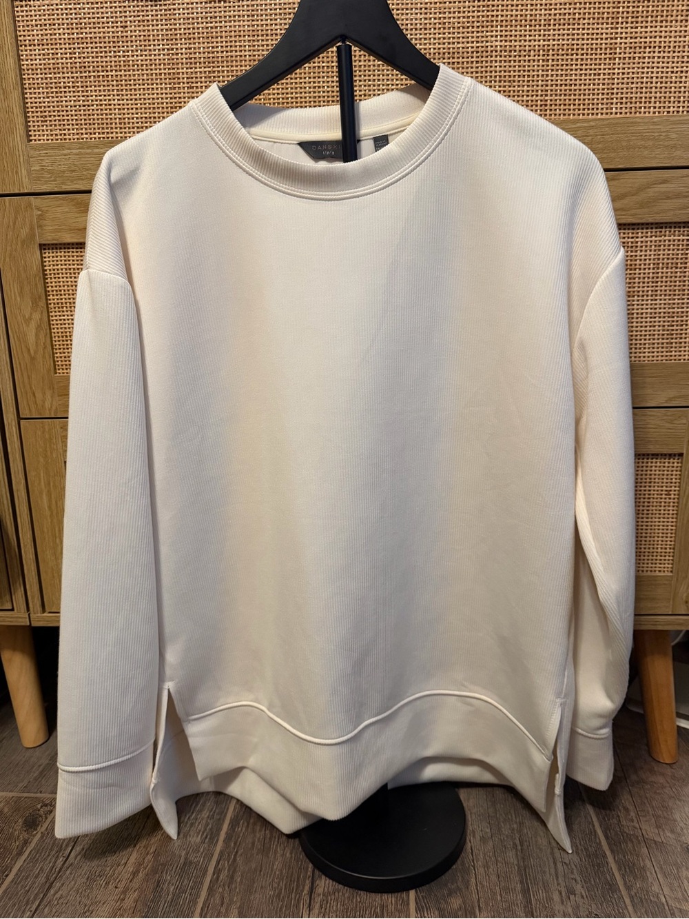 Danskin Cream Crewneck Sweatshirt